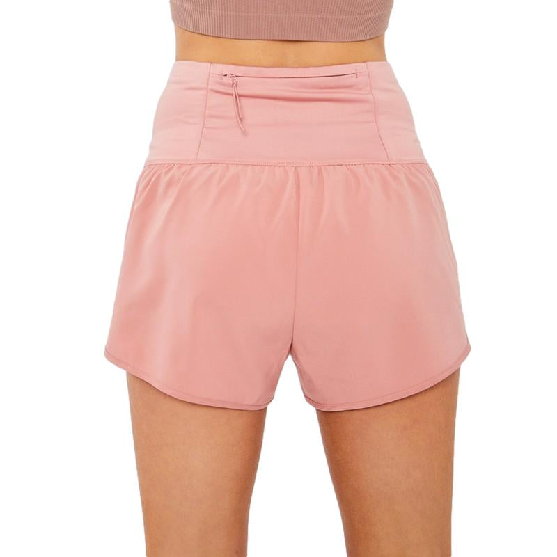 Pacificplex Womens Soft High Rise Waist Athletic Gym Running Track Workout Summer Shorts Inner Brief Pocket Junior Small-Large