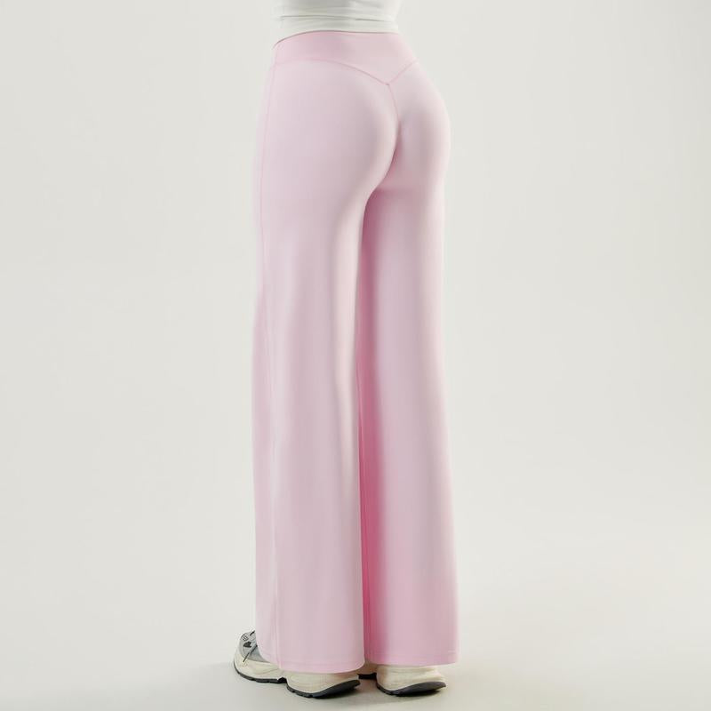 Straight Leggings Bottoms Wide Leg Pants for Women High Waist Stretch Casual Sweatpants Lift Buttocks and Flatten Abdomen Vacation Wear Yoga Fitness Gym Clothing