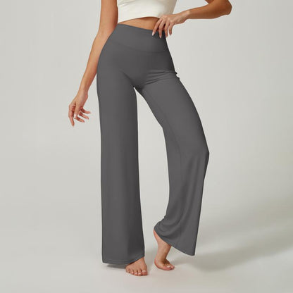 Straight Leggings Bottoms Wide Leg Pants for Women High Waist Stretch Casual Sweatpants Lift Buttocks and Flatten Abdomen Vacation Wear Yoga Fitness Gym Clothing