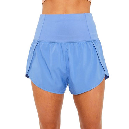 Pacificplex Womens Soft High Rise Waist Athletic Gym Running Track Workout Summer Shorts Inner Brief Pocket Junior Small-Large